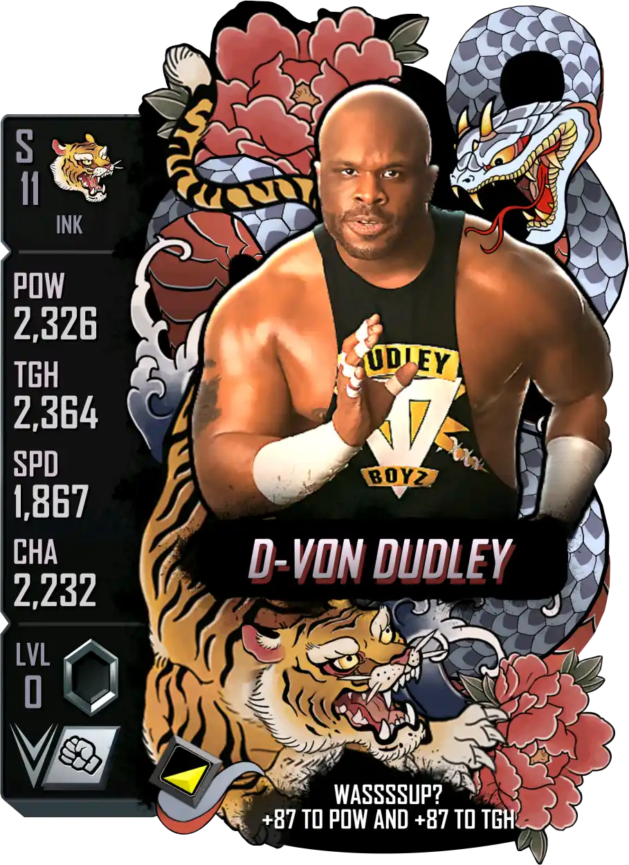 Ink, D-Von Dudley, Standard Card from WWE Supercard