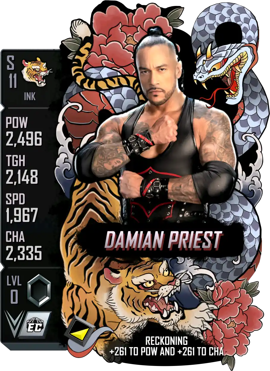 Ink, Damian Priest, Standard Card from WWE Supercard
