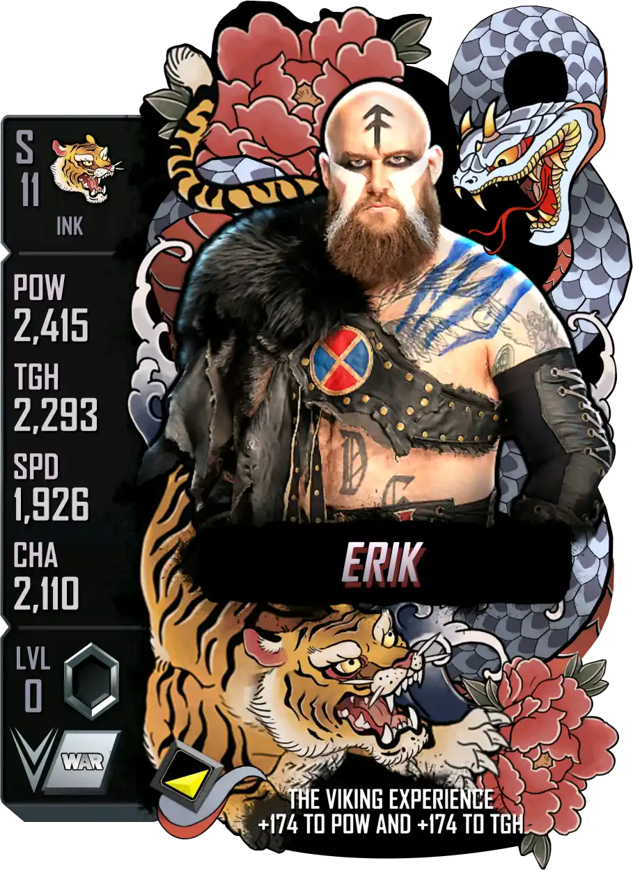 Ink, Erik, Standard Card from WWE Supercard