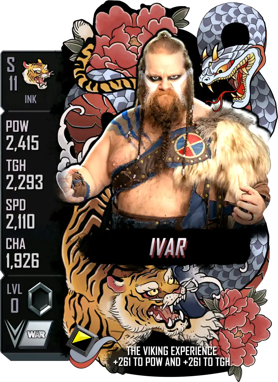 Ink, Ivar, Standard Card from WWE Supercard