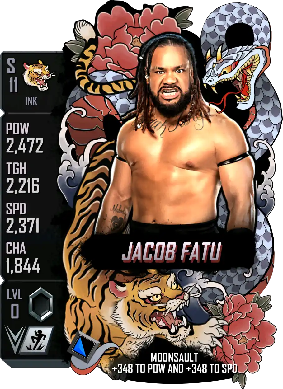 Ink, Jacob Fatu, Standard Card from WWE Supercard