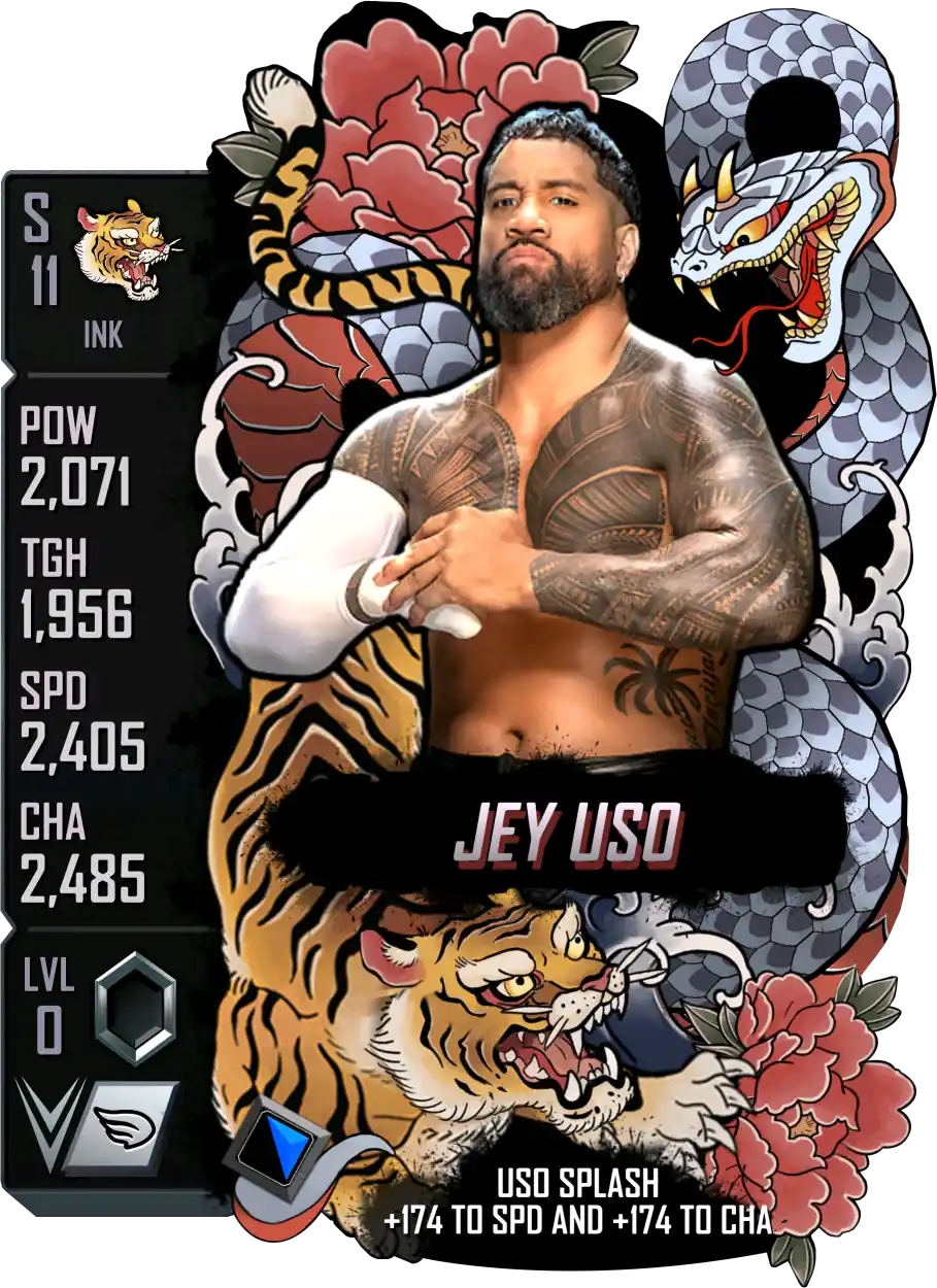 Ink, Jey Uso, Standard Card from WWE Supercard