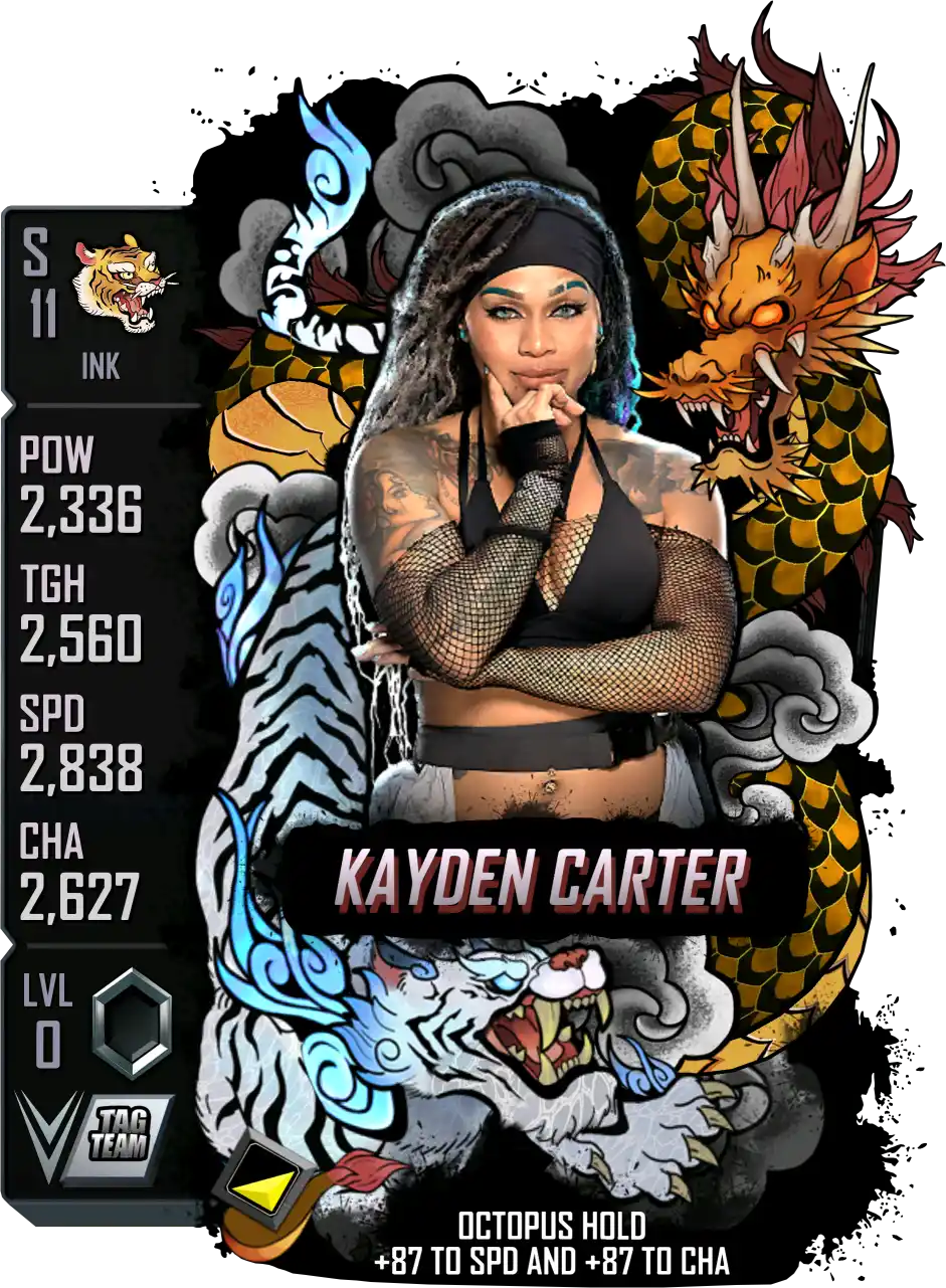 Ink, Kayden Carter, Fusion Card from WWE Supercard