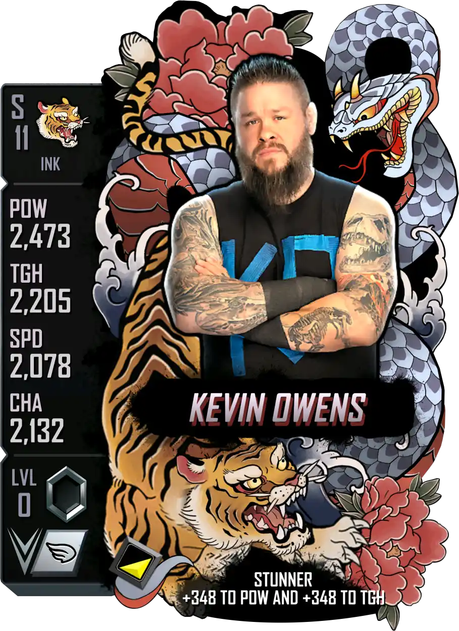 Ink, Kevin Owens, Standard Card from WWE Supercard