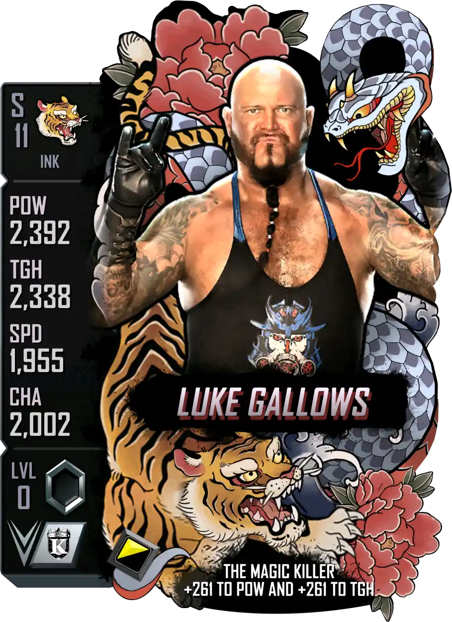 Ink, Luke Gallows, Standard Card from WWE Supercard
