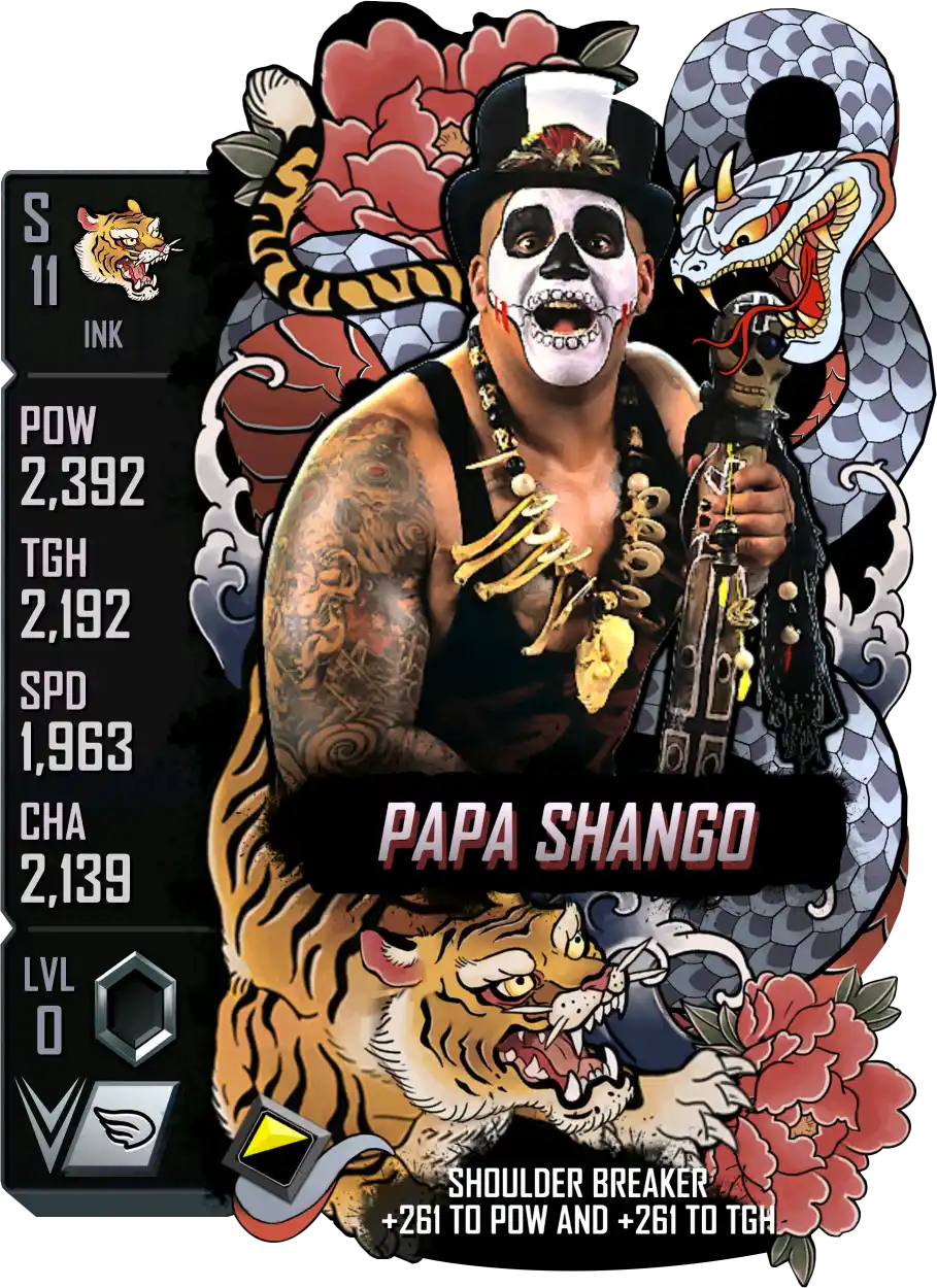 Ink, Papa Shango, Standard Card from WWE Supercard