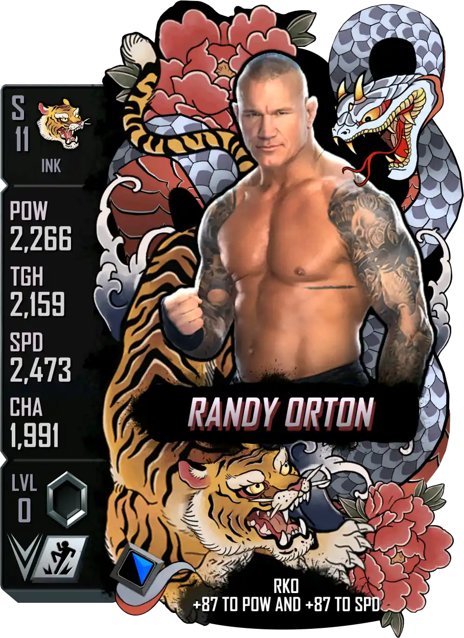 Ink, Randy Orton, Standard Card from WWE Supercard