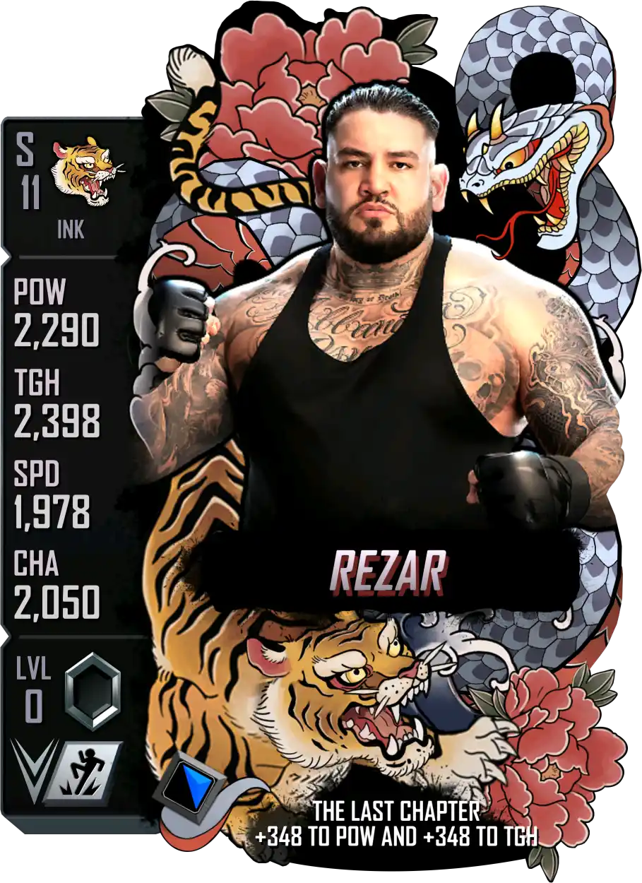 Ink, Rezar, Standard Card from WWE Supercard