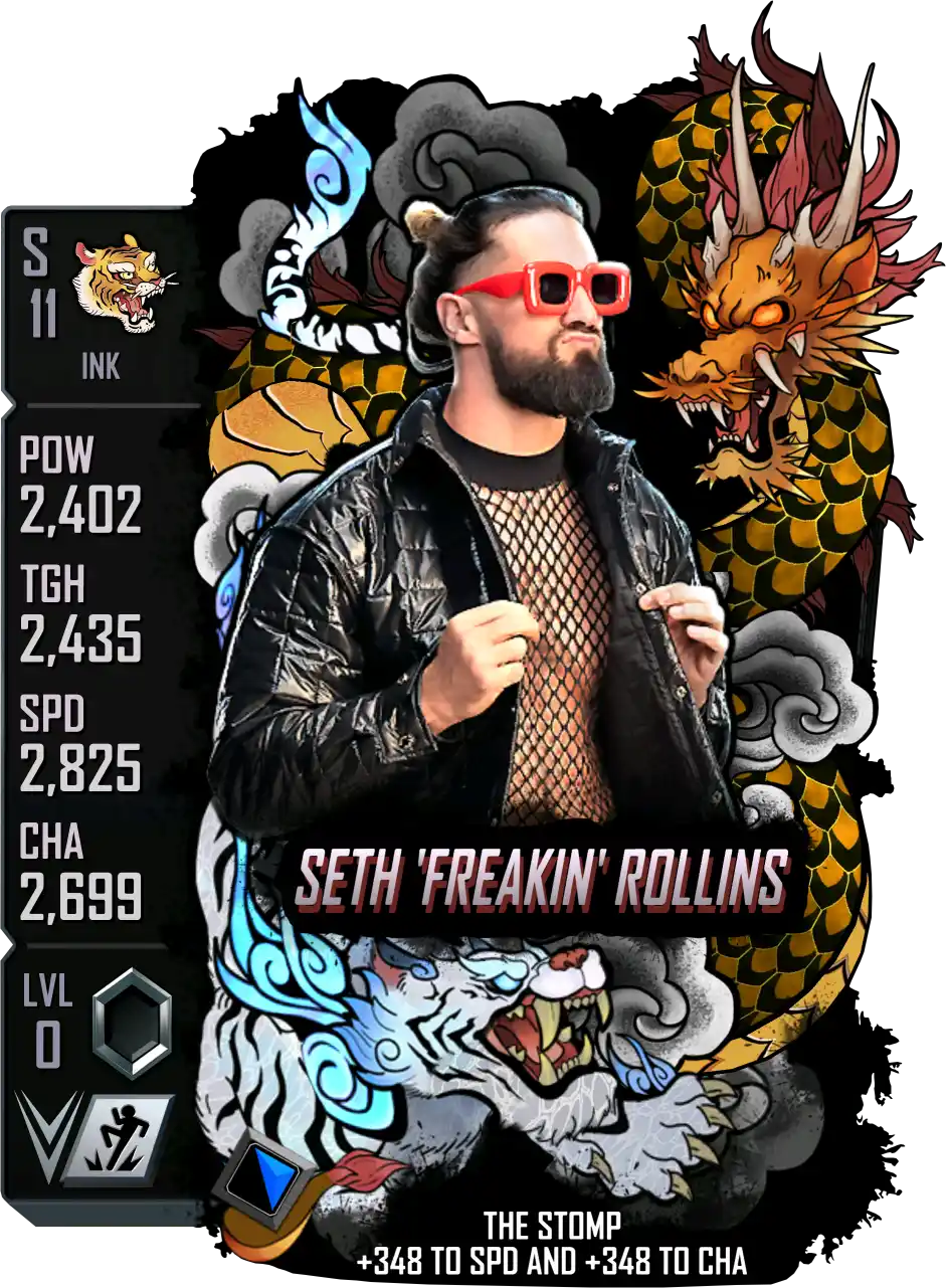 Ink, Seth Rollins, Fusion Card from WWE Supercard