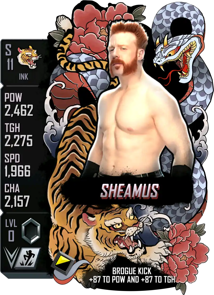 Ink, Sheamus, Standard Card from WWE Supercard