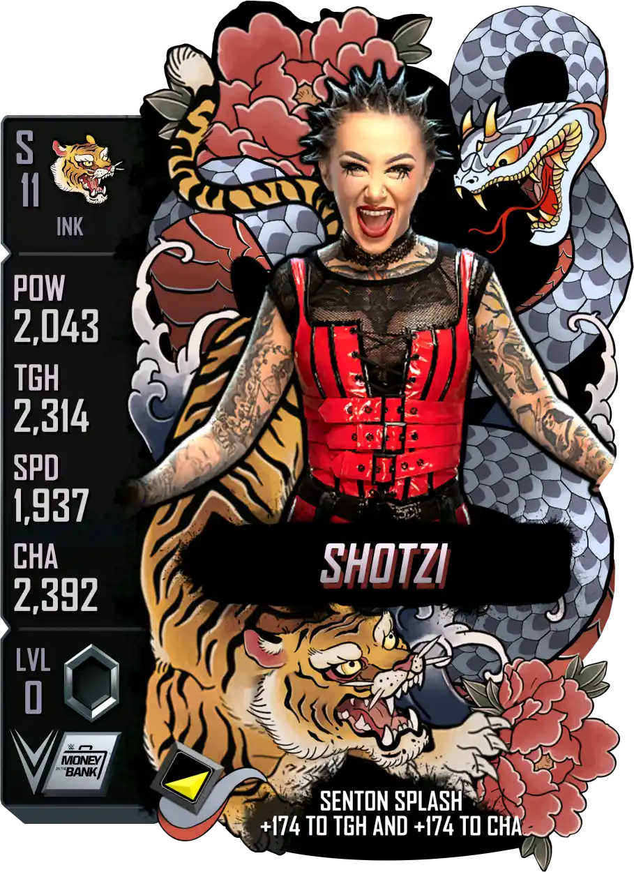 Ink, Shotzi, Standard Card from WWE Supercard