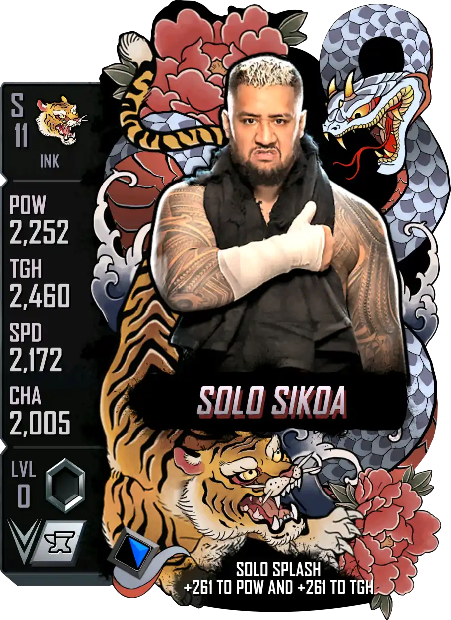 Ink, Solo Sikoa, Standard Card from WWE Supercard