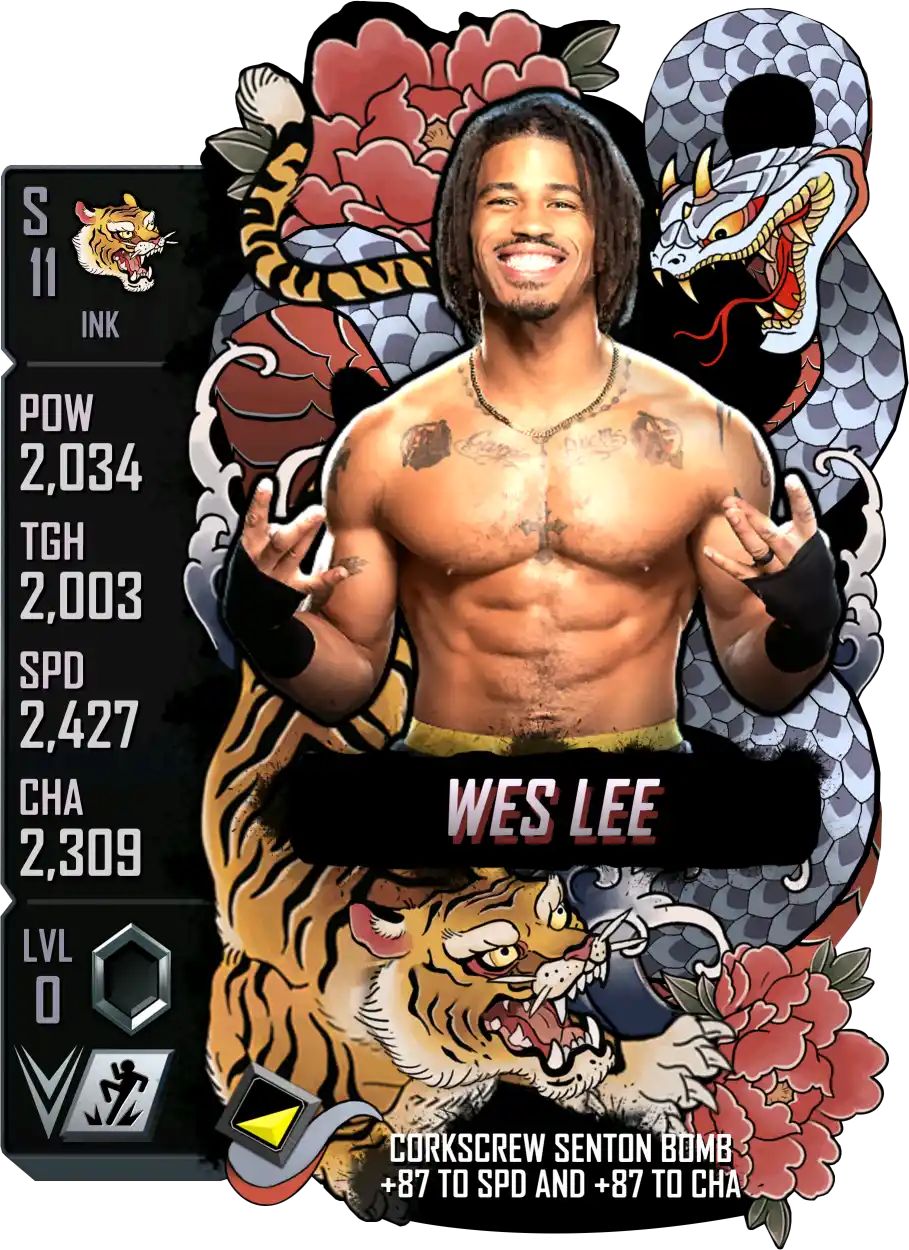 Ink, Wes Lee, Standard Card from WWE Supercard