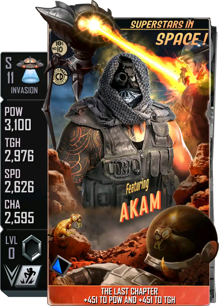 Invasion, Akam, Standard Card from WWE Supercard