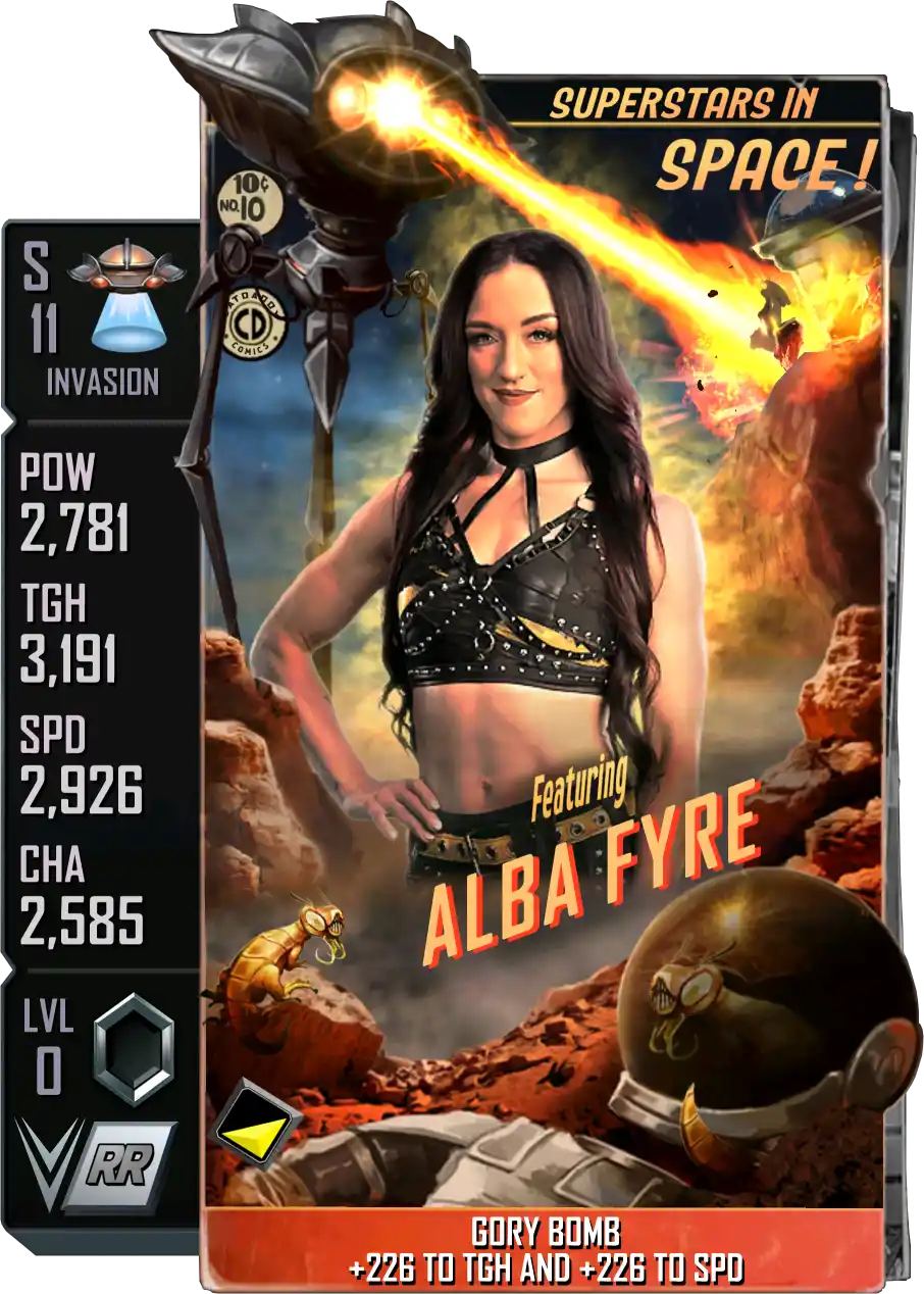 Invasion, Alba Fyre, Standard Card from WWE Supercard