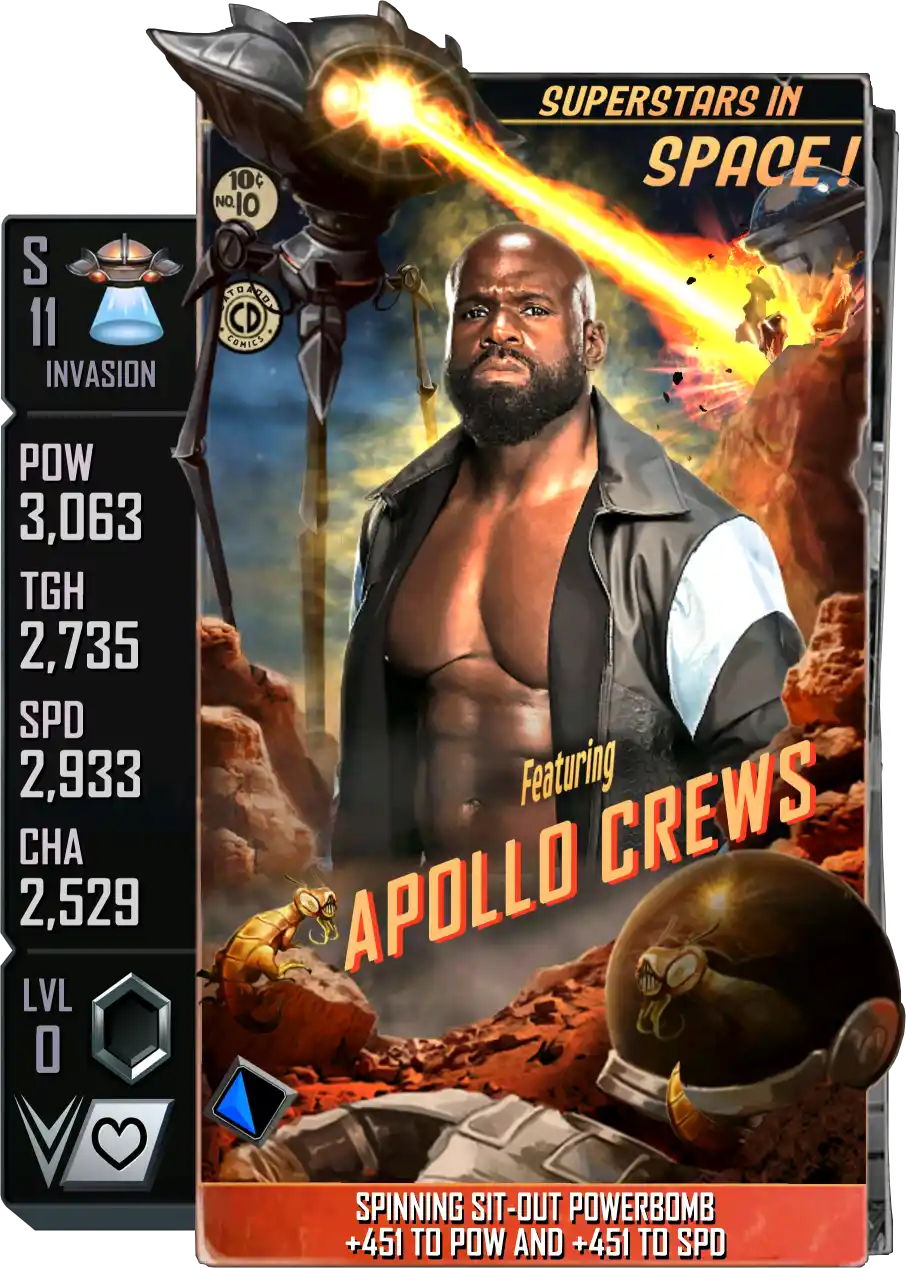 Invasion, Apollo Cross, Standard Card from WWE Supercard