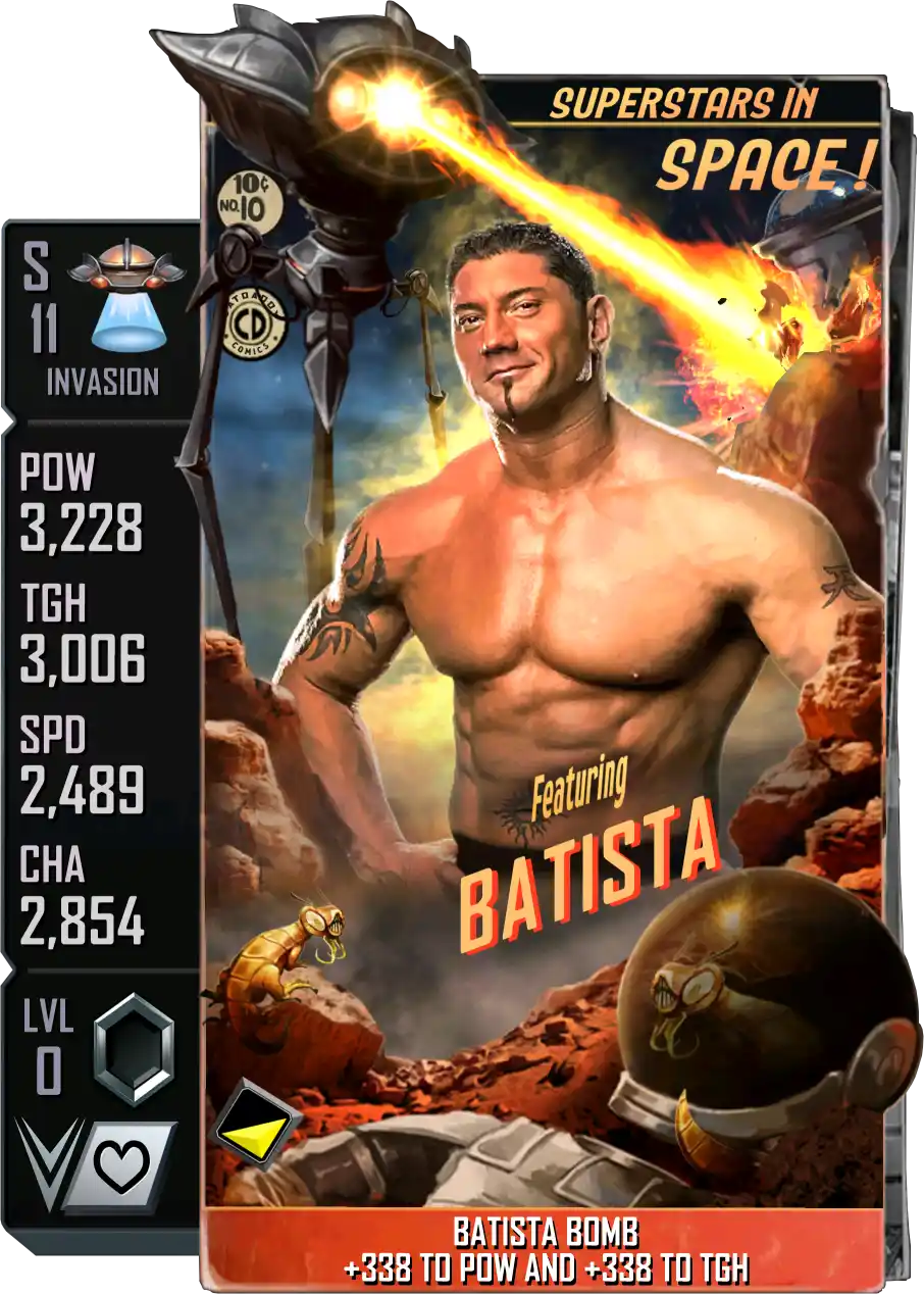 Invasion, Batista, Standard Card from WWE Supercard