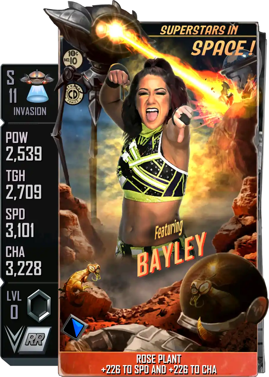 Invasion, Bayley, Standard Card from WWE Supercard