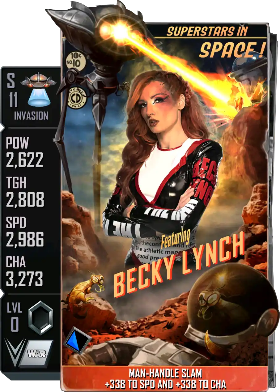 Invasion, Becky Lynch, Standard Card from WWE Supercard