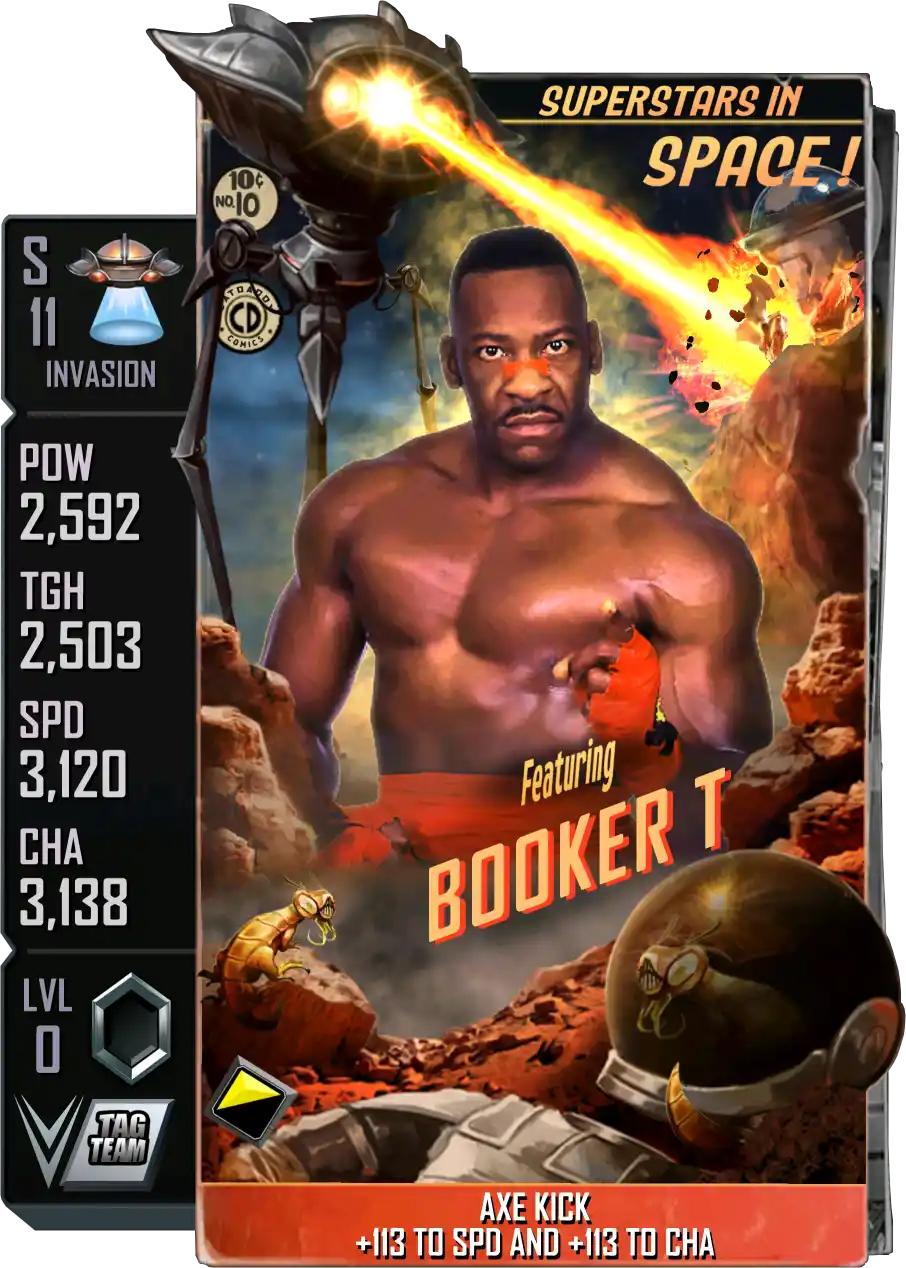 Invasion, Booker T, Standard Card from WWE Supercard
