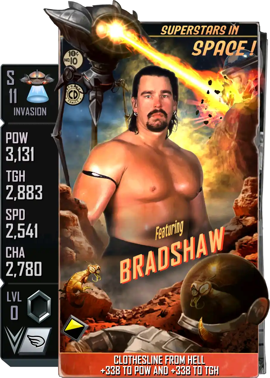 Invasion, Bradshaw, Standard Card from WWE Supercard