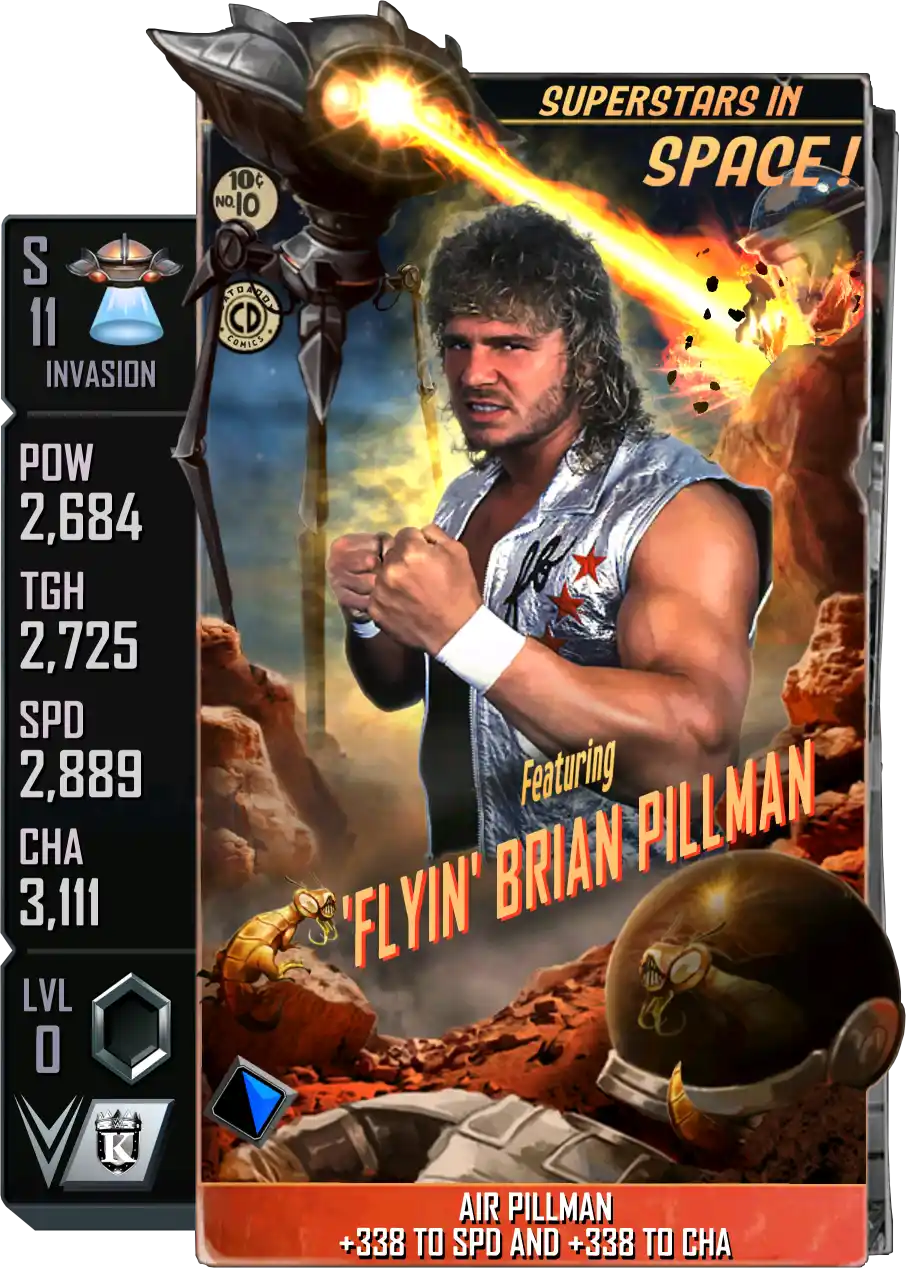 Invasion, Brian Pillman, Standard Card from WWE Supercard