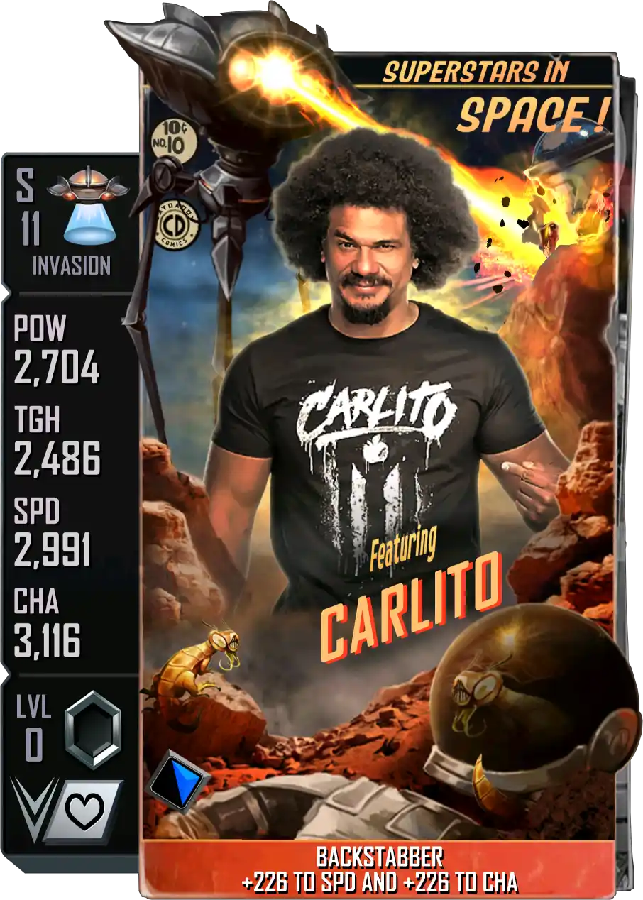 Invasion, Carlito, Standard Card from WWE Supercard