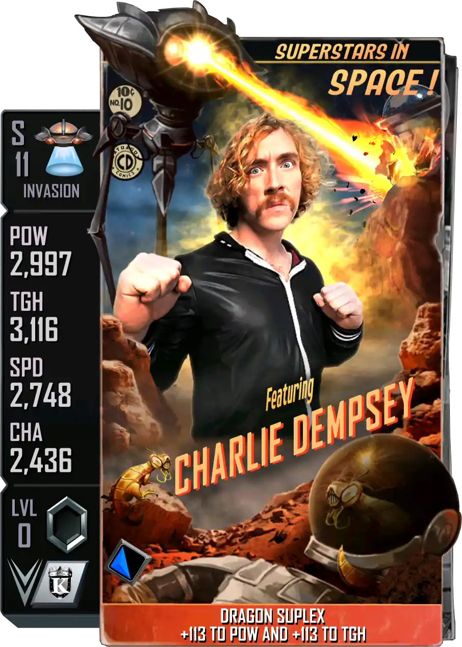 Invasion, Charlie Dempsey, Standard Card from WWE Supercard