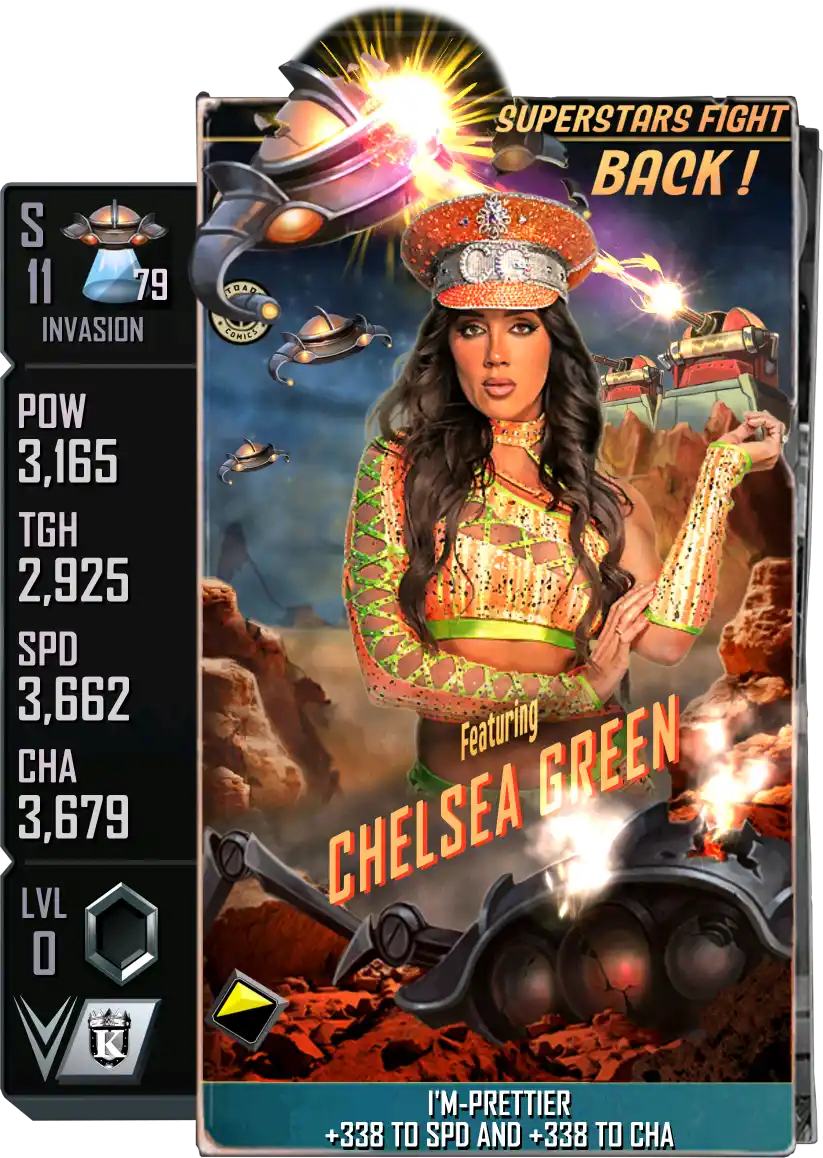 Invasion, Chelsea Green, Fusion card from WWE Supercard