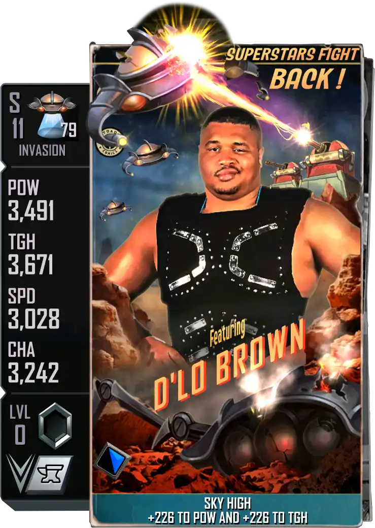 Invasion, D'Lo Brown, Fusion card from WWE Supercard