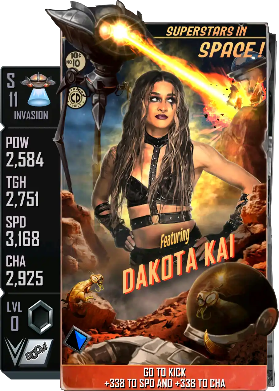 Invasion, Dakota Kai, Standard Card from WWE Supercard