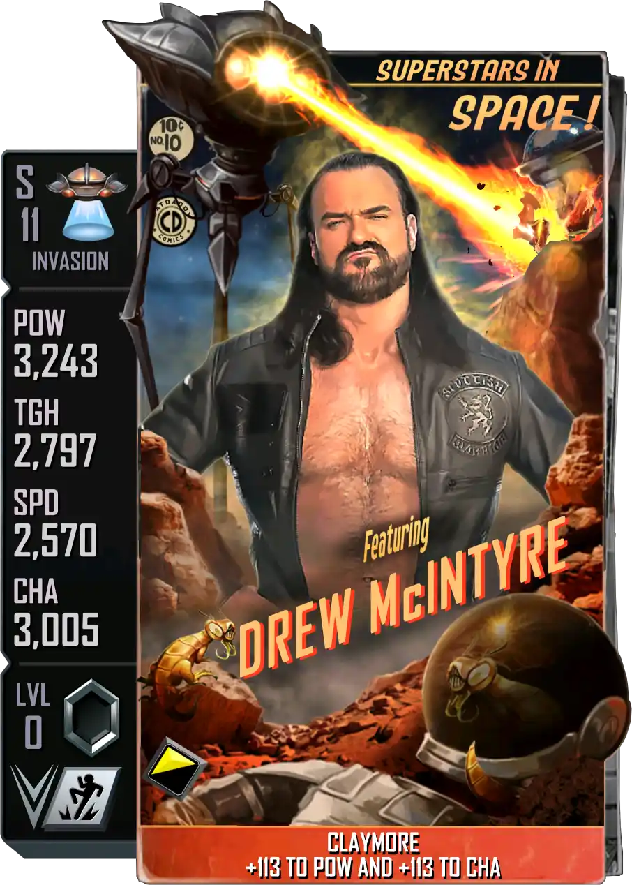 Invasion, Drew McIntyre, Standard Card from WWE Supercard