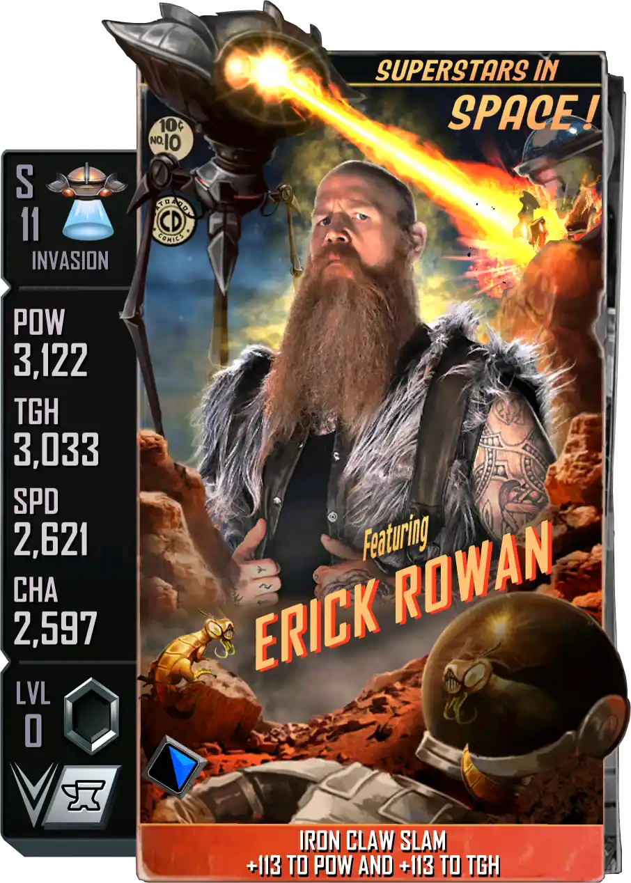 Invasion, Erick Rowan, Standard Card from WWE Supercard
