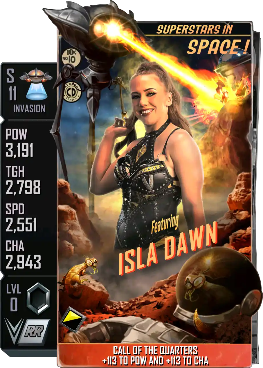 Invasion, Isla Dawn, Standard Card from WWE Supercard
