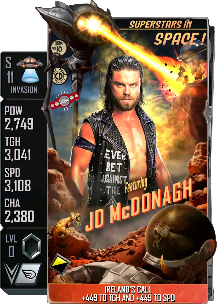 Invasion, JD McDonagh, Standard Card from WWE Supercard