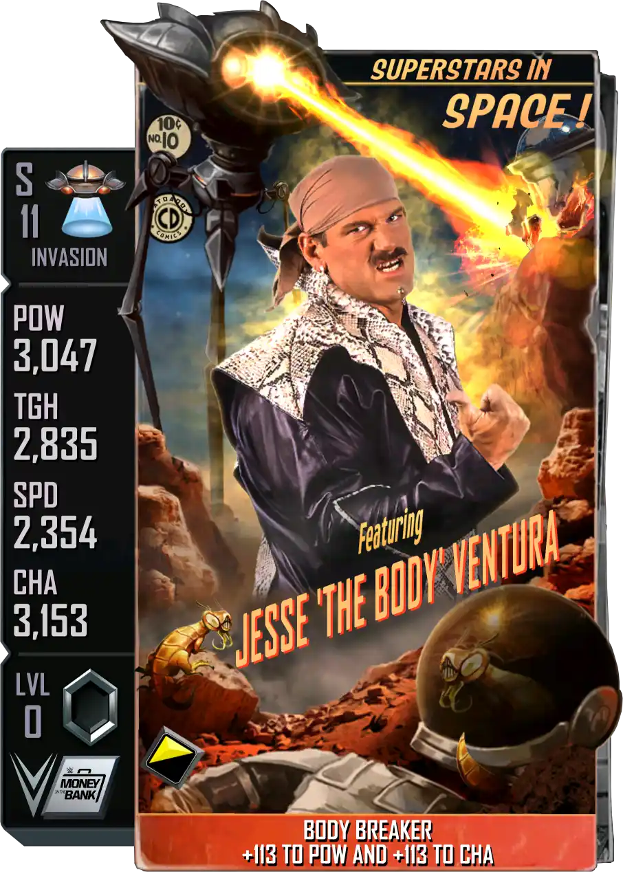 Invasion, Jesse Ventura, Standard Card from WWE Supercard