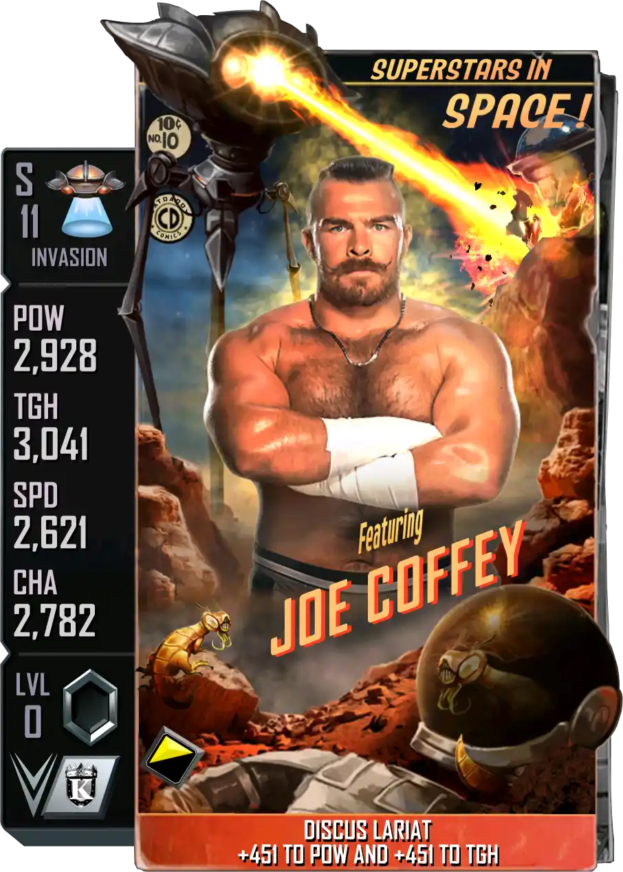 Invasion, Joe Coffey, Standard Card from WWE Supercard