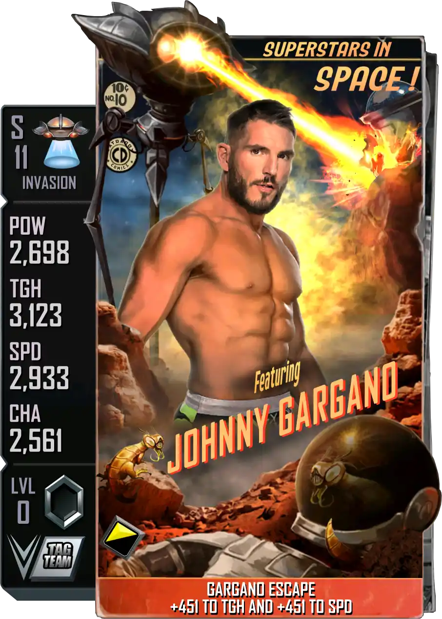 Invasion, Johnny Gargano, Standard Card from WWE Supercard