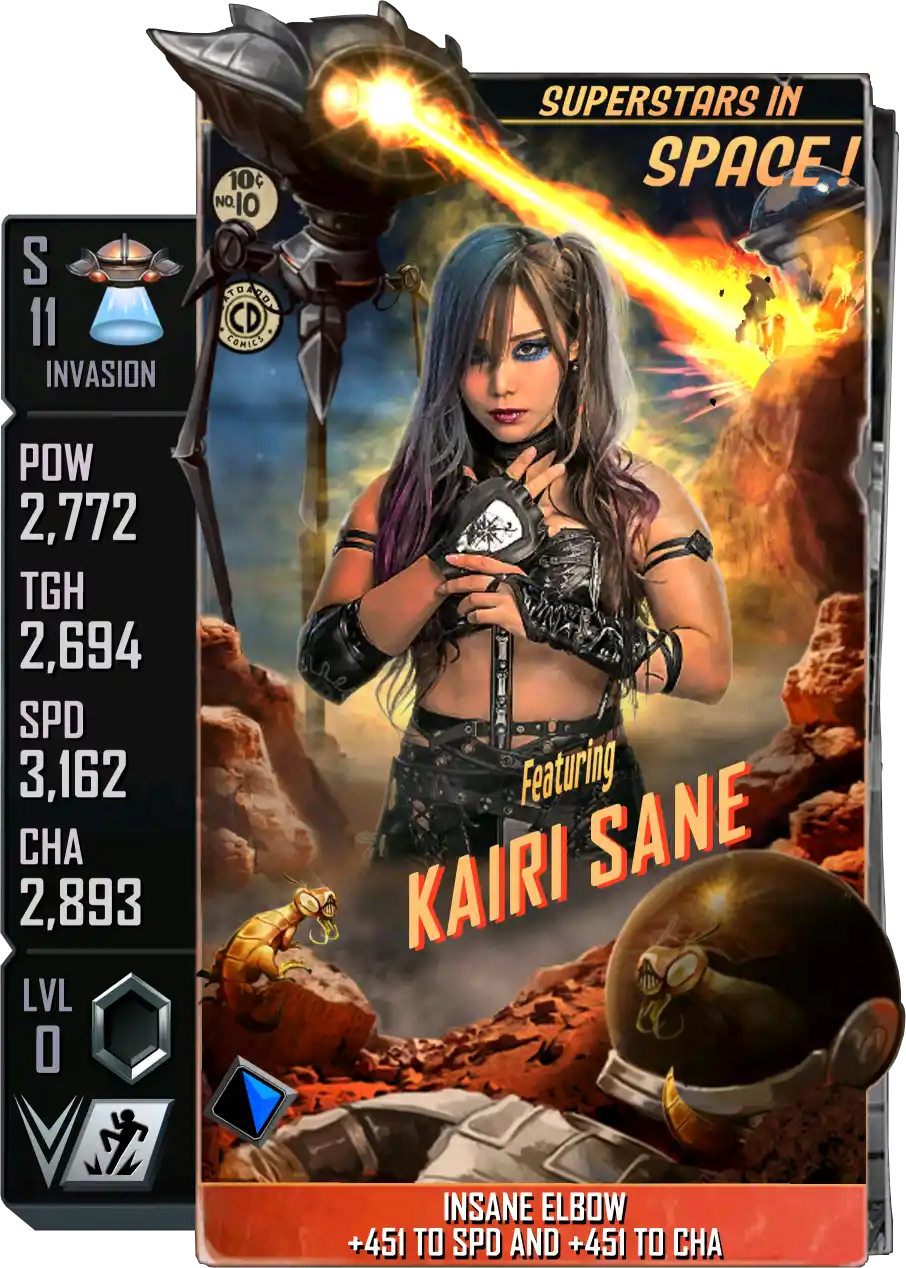 Invasion, Kairi Sane, Standard Card from WWE Supercard