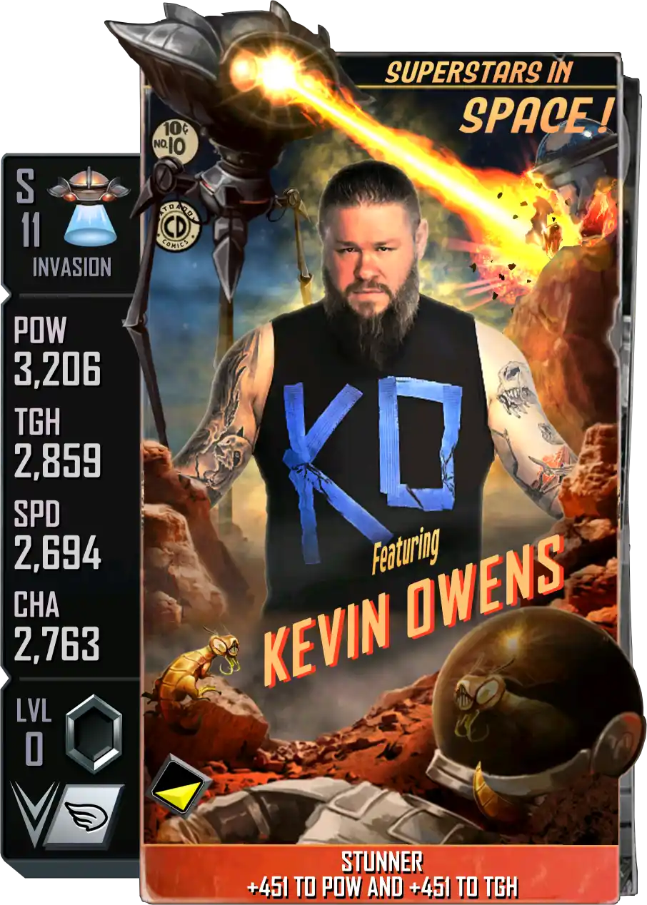 Invasion, Kevin Owens, Standard Card from WWE Supercard