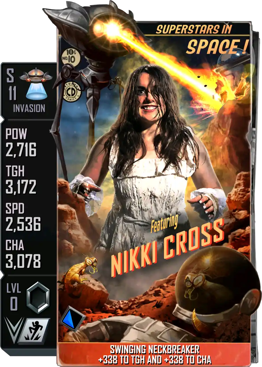 Invasion, Nikki Cross, Standard Card from WWE Supercard