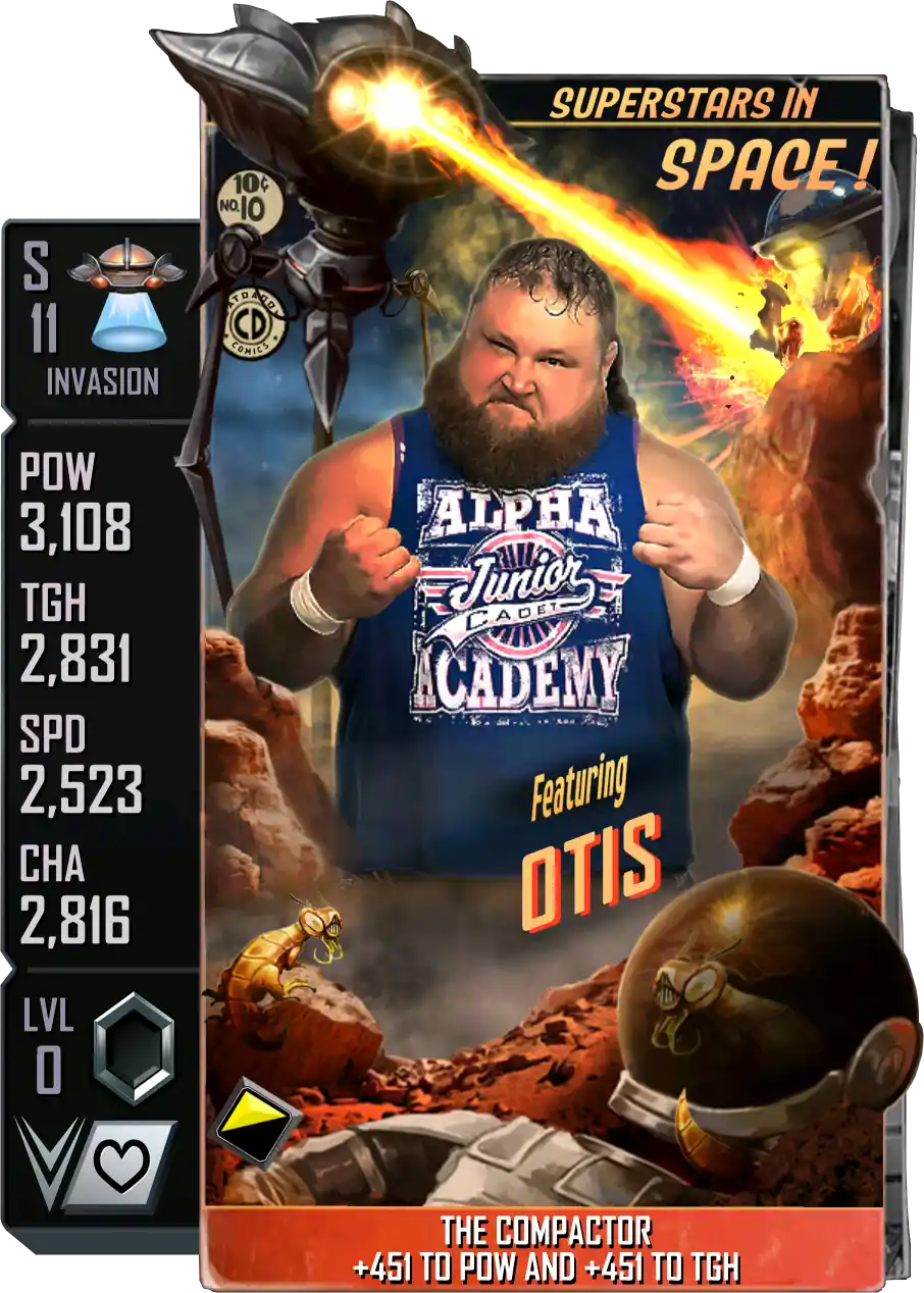 Invasion, Otis, Standard Card from WWE Supercard