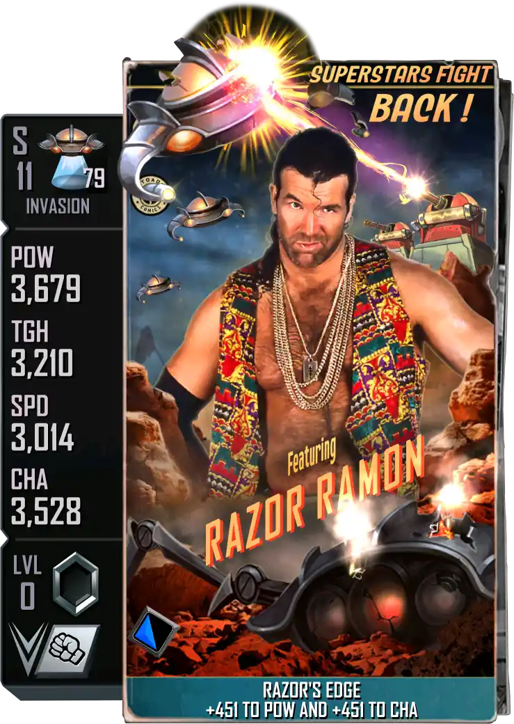 Invasion, Razor Ramon, Fusion card from WWE Supercard