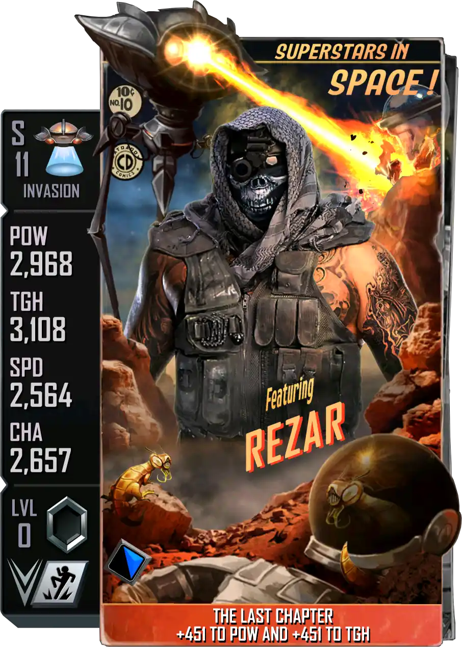 Invasion, Rezar, Standard Card from WWE Supercard