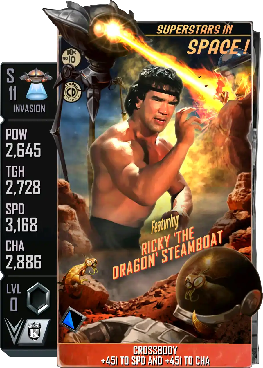 Invasion, Ricky Steamboat, Standard Card from WWE Supercard