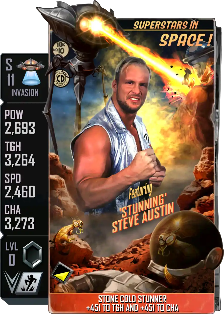 Invasion, Steve Austin, Standard Card from WWE Supercard