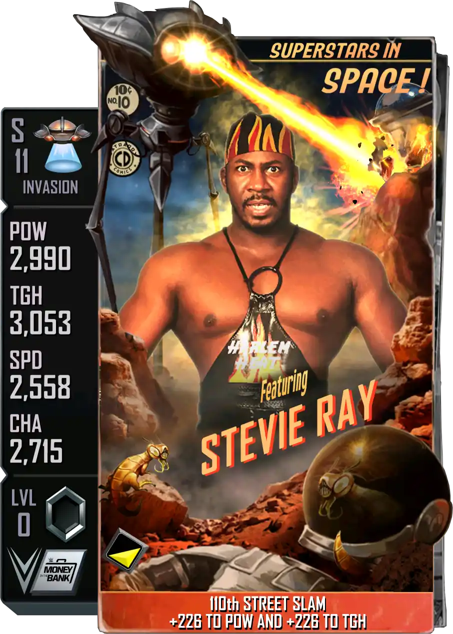 Invasion, Stevie Ray, Standard Card from WWE Supercard