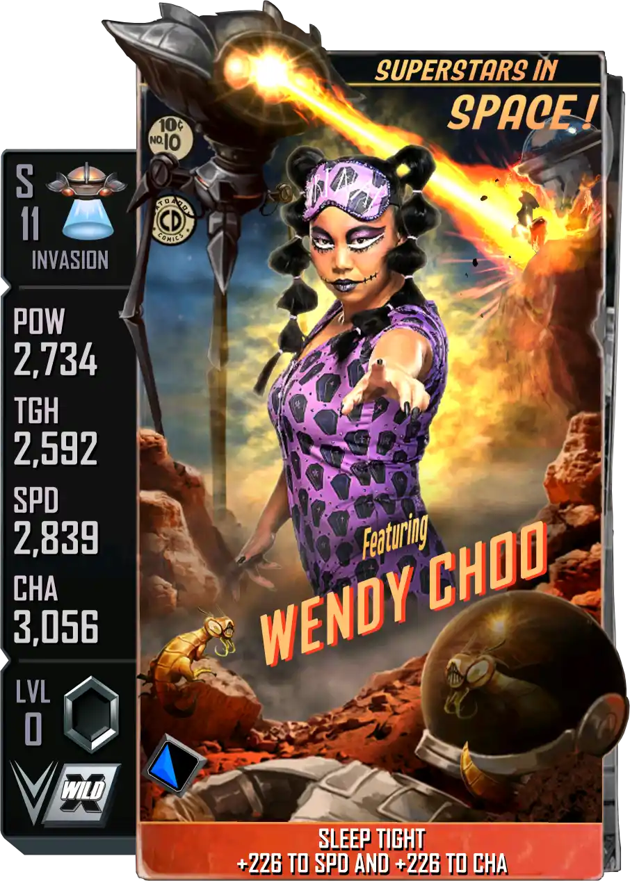 Invasion, Wendy Choo, Standard Card from WWE Supercard