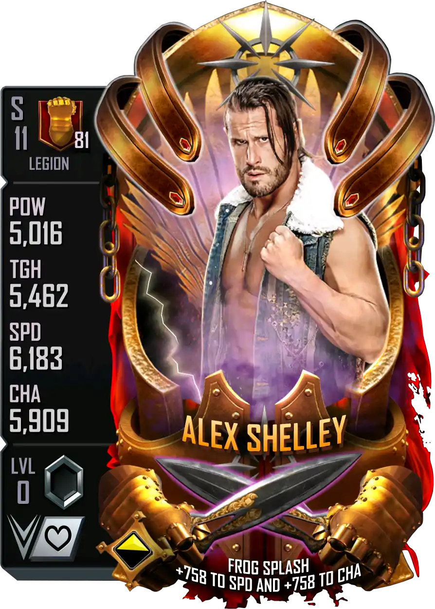 Legion, Alex Shelley, Fusion Card from WWE Supercard