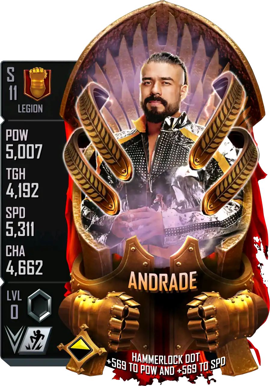 Legion, Andrade, Standard Card from WWE Supercard
